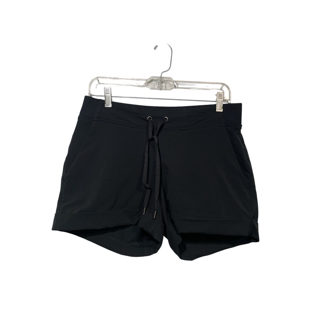 Athleta Black Athletic Lounge Drawstring Cuffed Hem Casual Activewear Small‎